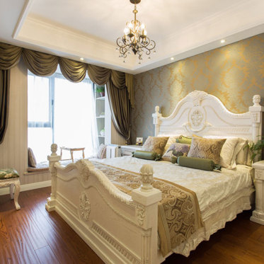 美式浪漫白色卧室装饰案例
