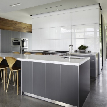 简约灰色厨房橱柜设计欣赏