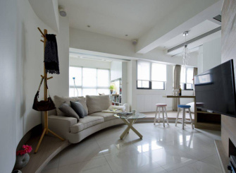 现代舒适小户型客厅装修案例