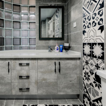 现代几何浴室柜造型