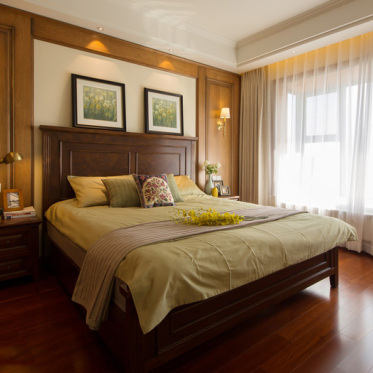 美式木质卧室欣赏设计