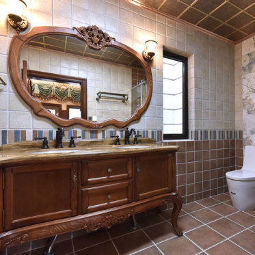 欧式木质浴室柜设计