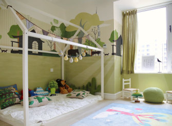 绿色田园儿童房设计