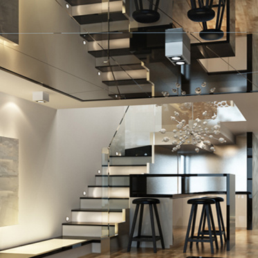 质感现代风格楼梯装修设计