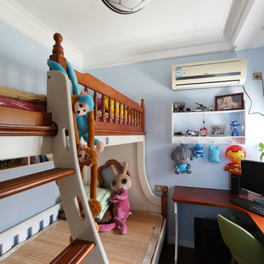 高低床可爱现代儿童房设计