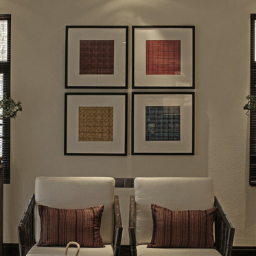 典雅中式沙发背景墙设计