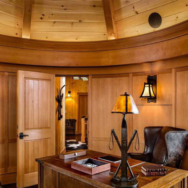 实木美式书房装修设计