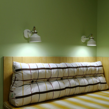 小清新居家卧室床头设计