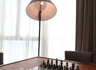 中式棋盘书房装修设计