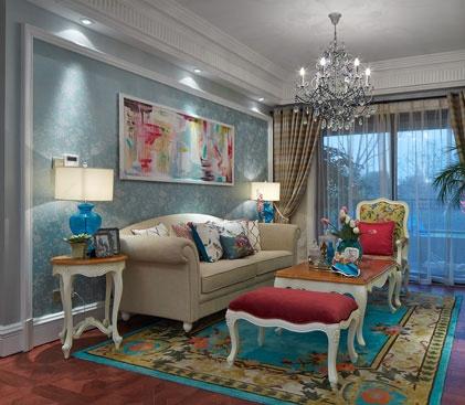 色彩斑斓的客厅你喜欢吗？