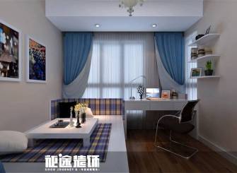 现代简约风格三居书房装修效果图