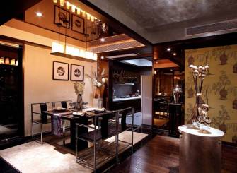 后现代风格餐厅吊顶装修图片,后现代风格餐桌椅图片