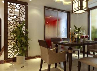20平米中式风格餐厅吊顶装修效果图,中式风格餐桌椅图片