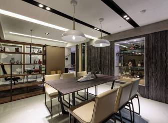 三居开放式餐厅家具图片