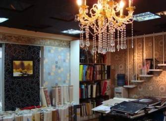 40㎡现代风格壁纸店装修图片-现代风格吊灯图片 