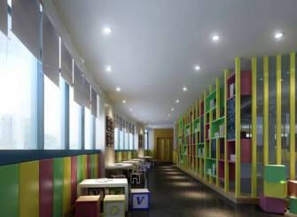 简约风格幼儿园中班墙面布置装修效果图-简约风格椅凳图片