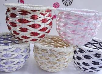 现代风格精美手工编织家居饰品图片
