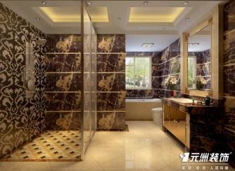 188m²简欧风格卫生间墙面装修图片-简欧风格浴室柜图片