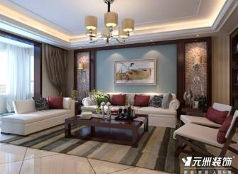 204㎡大户型简约风格客厅沙发背景墙装修效果图-简约风格茶几图片