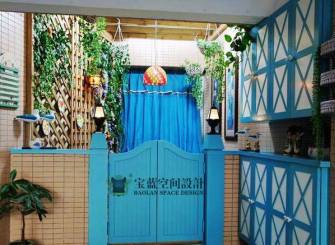 130m²地中海风格过道装修图片-地中海风格吊灯图片