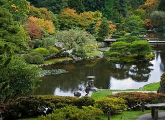 日式花园水池设计图片