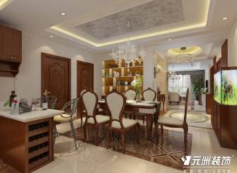 欧式风格大户型餐厅吊顶效果图,欧式风格餐桌椅图片