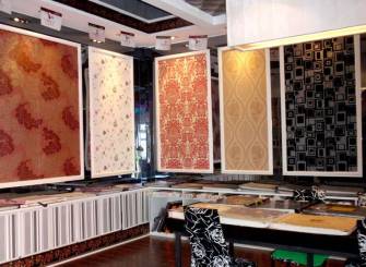 现代风格壁纸店背景墙装修效果图-现代风格壁纸图片