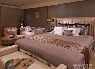 大户型现代风格卧室装修图片,现代风格双人床图片