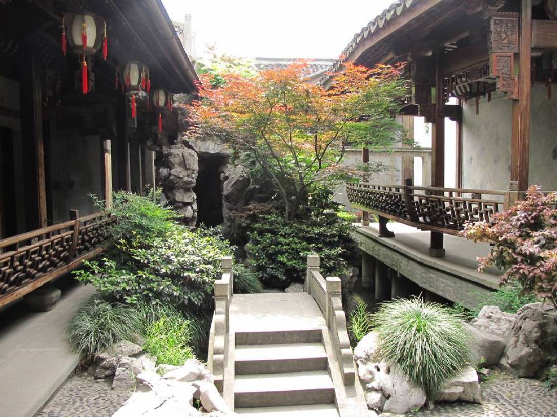 中式风格别墅私家花园装修图片