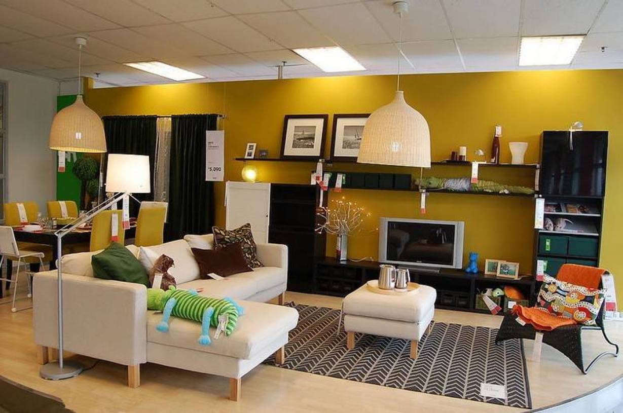 现代风格小户型客厅宜家沙发效果图