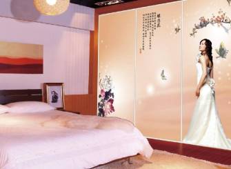 现代简约风格卧室背景墙装修图片-现代简约风格衣柜图片