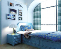 房间色彩设计之浪漫蓝白搭配