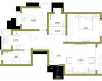 古北新苑·两室两厅  简约  全包17万