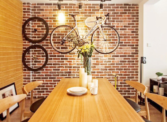 简欧家装原木餐厅图