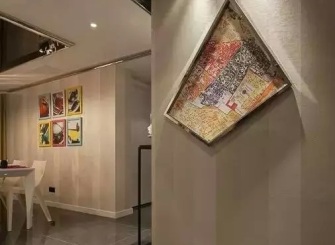 宜家风格背景墙装潢案例