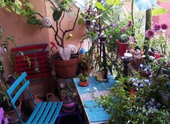 混搭风格阳台装修布置