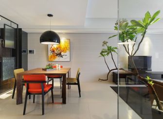 黑色宜家风格餐厅装修美图赏析