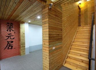 橙色楼梯设计案例