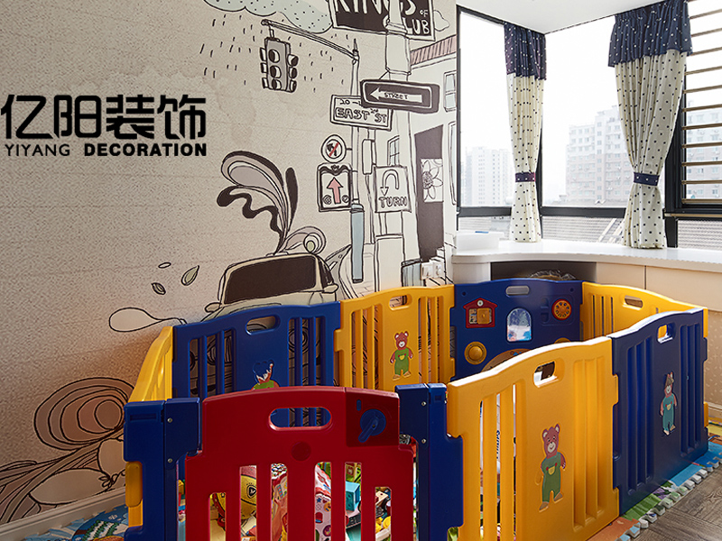 儿童房设计也是别具一格，童趣满满哦。