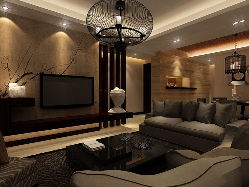 灰色的沙发加强了整体空间的冷调，一如主人家冷静理性的性格。