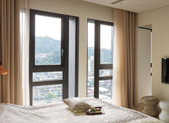 混搭素色窗户实景
