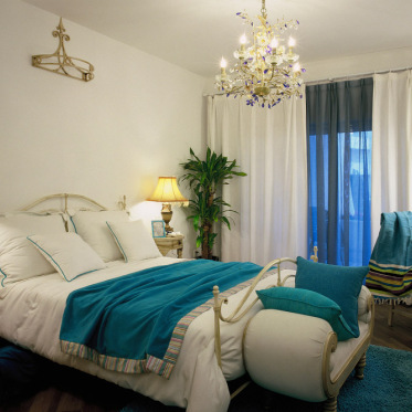 地中海清新卧室风格设计